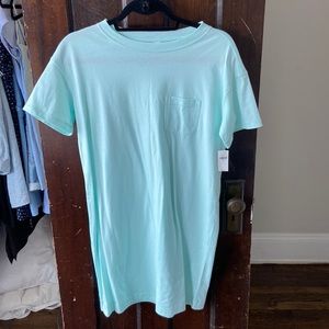 Old Navy Turquoise T-shirt Dress
